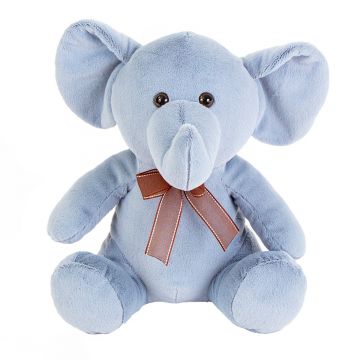 Jucarie de plus Noriel, Elefant, Albastru, 30 cm