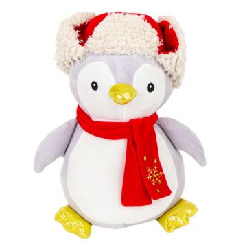 Jucarie de plus, Noriel, Pinguin cu caciula, 38 cm