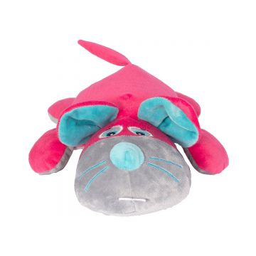 Jucarie de plus Noriel transformabila, Soricel si Vacuta 14 cm, Roz