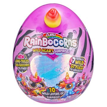 Jucarie de plus squishy Unicornul Curcubeu S3, Zuru Rainbocorns