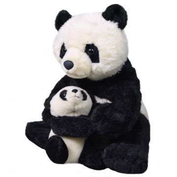 Jucarie din Plus Wild Republic Mama si Copilul Urs Panda