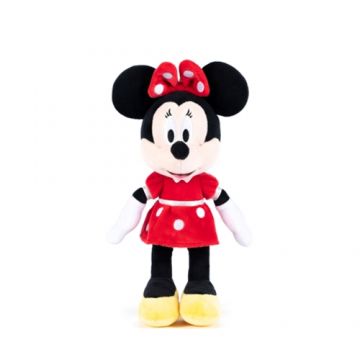 Jucarie Disney de Plus Minnie Mouse cu Rochita Rosie, 35 cm