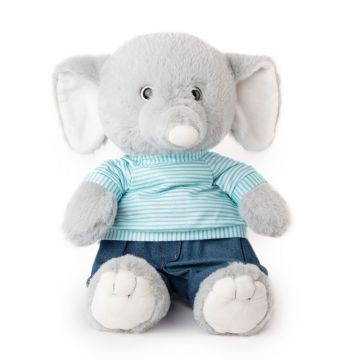 Elefant de plus Amek cu tricou si pantaloni 27 cm