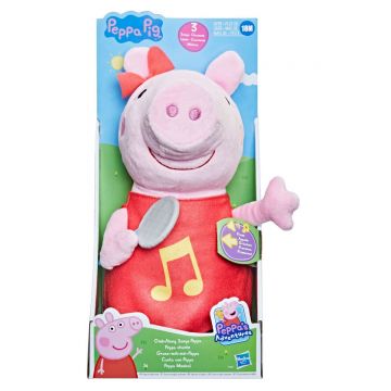 Jucarie de plus cu 3 cantece in engleza Hasbro Peppa Pig Singing 28 cm
