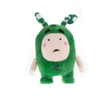 Jucarie de plus cu sunete Oddbods verde Zee 25 cm