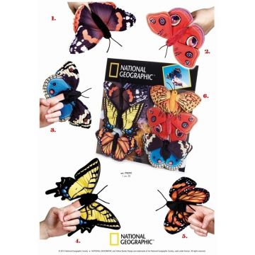 Jucarie din plus National Geographic Fluture 22cm