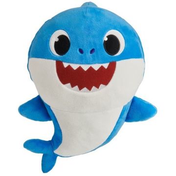 Play by Play - Jucarie din plus interactiva Dady Shark 25 cm Baby Shark