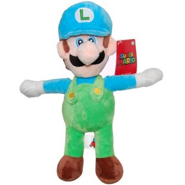 Play by Play - Jucarie din plus Luigi 31 cm, Cu sapca Super Mario, Albastru