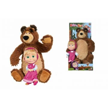 Simba - Jucarie din plus , Masha and The Bear , 45 cm, Multicolor