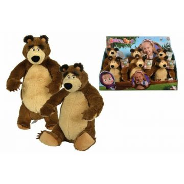 Simba - Jucarie din plus Ursul , Masha and The Bear , 25 cm, Maro