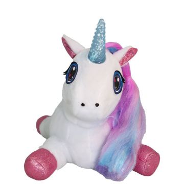 Unicorn din plus cu corn luminos Luna