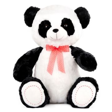 Ursulet Panda de plus Amek cu panglica 60 cm