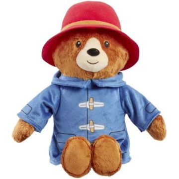 Jucarie de plus cu sunete Ursuletul Paddington in Peru, 22 cm (asezat)
