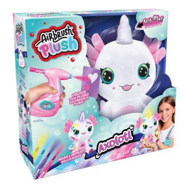 Jucarie de plus de colorat, Airbrush Plush, Light Up, Axoloti