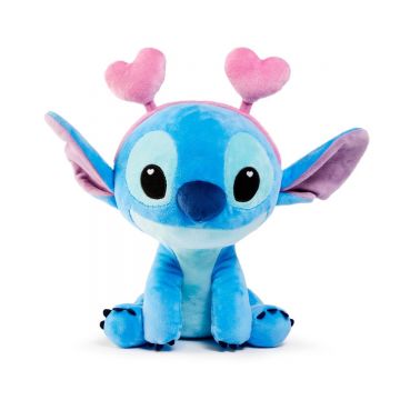 Jucarie de plus, Disney Stitch cu inimioare, 25 cm