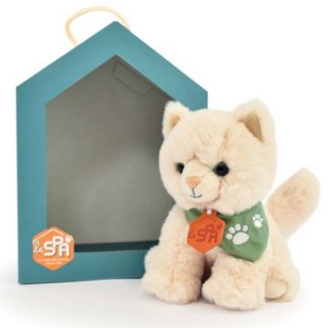 Jucarie de Plus, Histoire d'Ours, Pisica, 16 cm, Bej Jucarie de Plus, Histoire d'Ours, Pisica, 16 cm, Bej