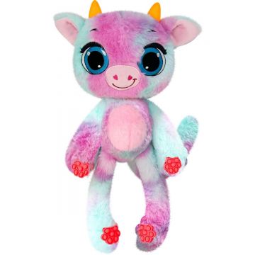 Jucarie de plus parfumata, Bubble Pops, S1, Cherry Moo Cow, 34 cm