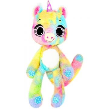 Jucarie de plus parfumata, Bubble Pops, S1, Raspberry Burst Unicorn, 34 cm