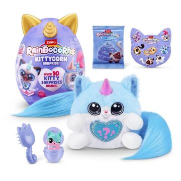Jucarie de plus surpriza Rainbocorns Kittycorn Seria 3
