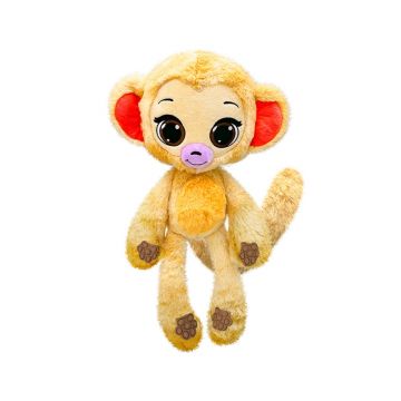 Jucarie mini de plus parfumata, Bubble Pops, S1, Chunky Cocoa Monkey, 23 cm