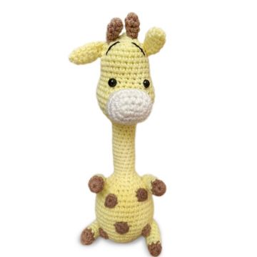 Bebumi - Girafa tricotata pentru bebe (Galben)