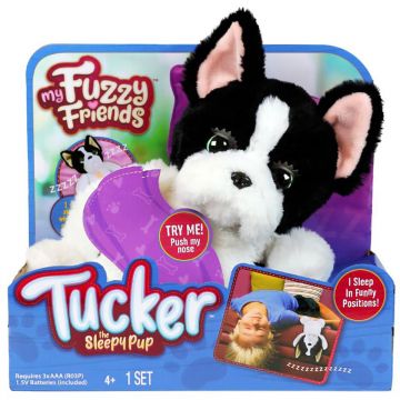 Jucarie de plus interactiva, My Fuzzy Friends, Tucker Sleepy Puppy