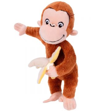 Jucarie din plus, Play by Play, Curious George cu banana, 26 cm