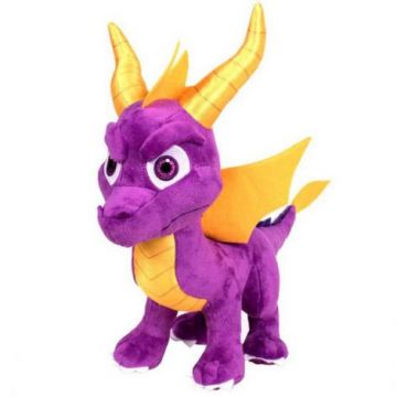 Jucarie din plus si material textil Spyro in picioare, 32 cm