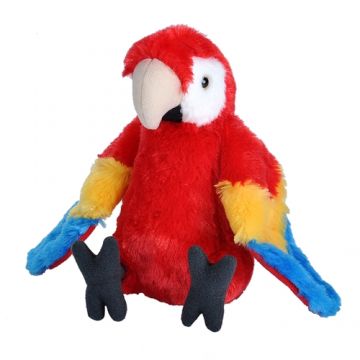 Jucarie din Plus Wild Republic Papagal Macaw Stacojiu 20 cm