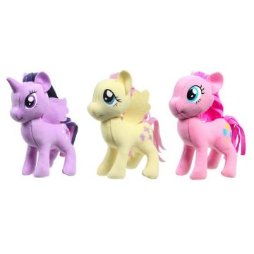 Play by play - Set 3 jucarii din plus My Little Pony (Twilight, Fluttershy, Pinkie Pie), 13 cm