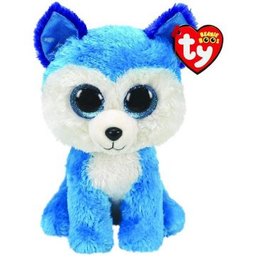 TY - Jucarie din plus Catel Husky , 24 cm, Albastru