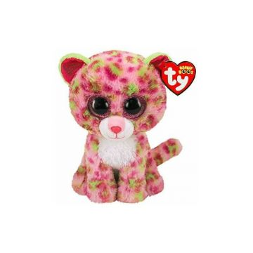 TY - Jucarie din plus Leopard , Boos , 15 cm, Roz