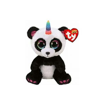 Ty - Jucarie din plus Paris ursultul panda unicorn , Boos , 15 cm