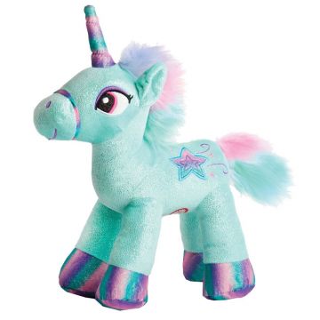 Unicorn de plus cu sunete si lumini Amek 28 cm