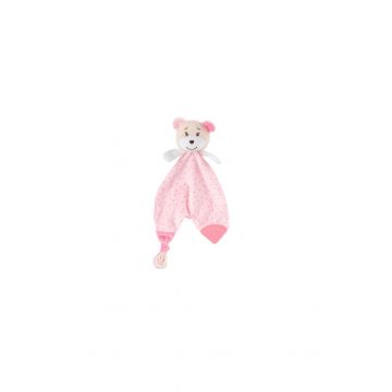 Jucarie de atasament, Ursuletul fericit, roz, 28 cm