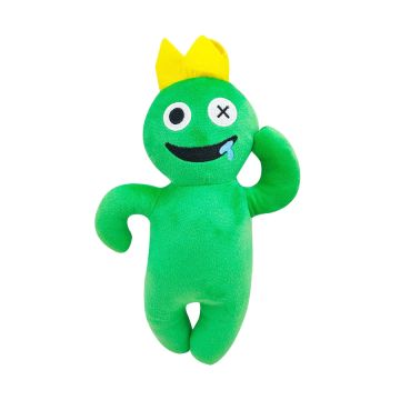 Jucarie de plus IdeallStore® Rainbow Friends Roblox, Green King, 30 cm, verde