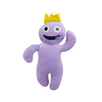 Jucarie de plus IdeallStore® Rainbow Friends Roblox, Purple King, 30 cm, mov