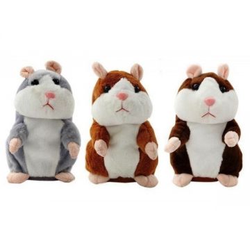 JUCARIE DE PLUS INTERACTIVA, HAMSTER VORBITOR MARO , REPETA TOT CE AUDE, 15CM