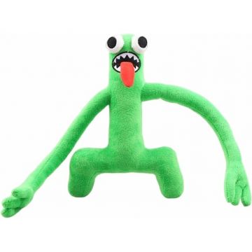 Jucarie de plus, Rainbow Friends, brate flexibile, 30 CM, Verde