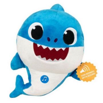 Jucarie din plus cu sunete Daddy Shark, Baby Shark, 43 cm