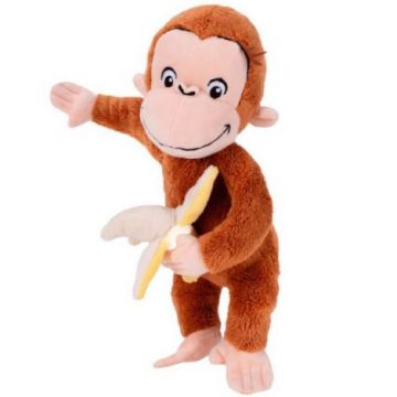 Jucarie din plus Curious George cu banana, 26 cm