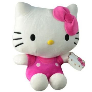 Jucarie din plus Hello Kitty Icon, Roz, 22 cm