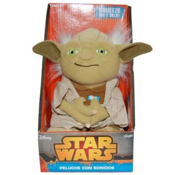 Jucarie din plus si material textil, Star Wars Yoda, 20 cm