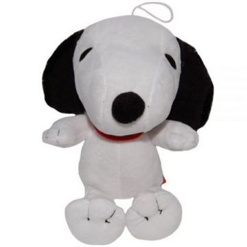 Jucarie din plus Snoopy asezat cu zgarda rosie, 18 cm Jucarie din plus Snoopy asezat cu zgarda rosie, 18 cm