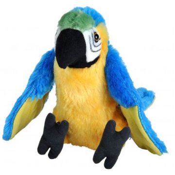 Papagal Macaw Albastru - Jucarie Plus Wild Republic 20 cm