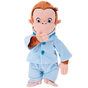 Play by play - Jucarie din plus Curious George cu pijama, 26 cm
