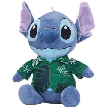Play by play - Jucarie din plus Stitch Hawaii cu camasa verde, Lilo & Stitch, 28 cm