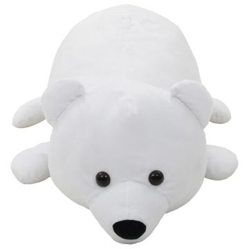 vidaXL Urs polar de jucărie, alb, pluș