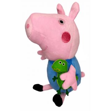 Jucarie de Plus, 25 cm, Peppa, George, Pig, Multicolor