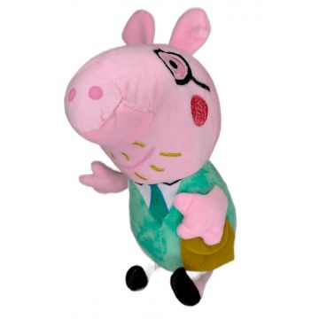 Jucarie de Plus, 25 cm, Peppa, Tata Pig, Multicolor